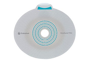 Ostomy Barrier SenSura® Mio Click Precut, Extended Wear Elastic Adhesive 40 mm Flange Green Code System 7/8 Inch Opening