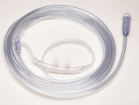 ETCO2 Nasal Sampling Cannula with O2 Delivery High Flow Delivery Salter-Style® Quiet Adult Curved Prong / NonFlared Tip