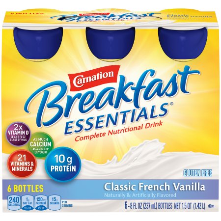 Oral Supplement Carnation Breakfast Essentials® French Vanilla Flavor Liquid 8 oz. Bottle