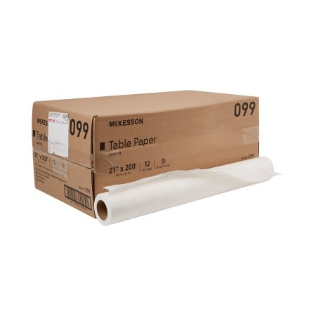 Table Paper McKesson 21 Inch Width White Smooth