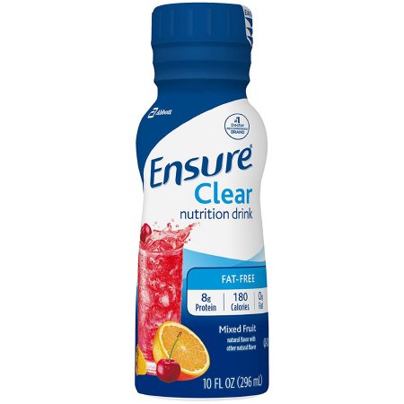 Oral Supplement Ensure® Clear Mixed Fruit Flavor Liquid 10 oz. Bottle