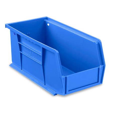 Stackable Storage Bin Uline® Blue Plastic 5 X 5-1/2 X 11 Inch