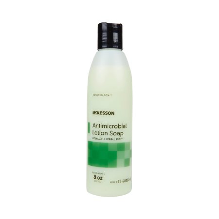 Antimicrobial Soap McKesson Lotion 8 oz. Bottle Herbal Scent