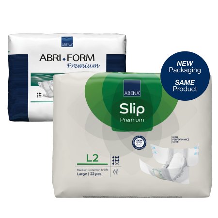 Unisex Adult Incontinence Brief Abri-Form™ Premium L2 Large Disposable Heavy Absorbency