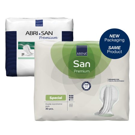 Bladder Control Pad Abri-San™ Special 27-1/2 Inch Length Moderate Absorbency Fluff / Polymer Core One Size Fits Most