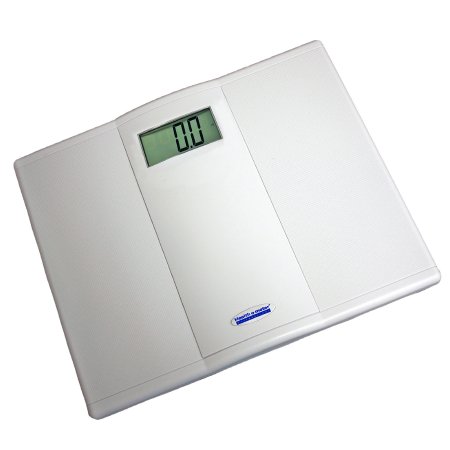 Floor Scale Health O Meter® Digital Audio Display 550 lbs. / 250 kg Capacity White Battery Operated