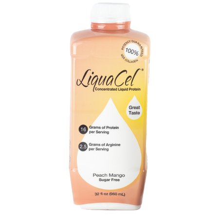 Oral Supplement LiquaCel® Peach Mango Flavor Liquid 32 oz. Bottle