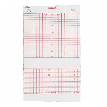 Fetal Diagnostic Monitor Recording Paper Life Trace® Thermal Paper 152 mm X 47 Foot Roll Red Grid