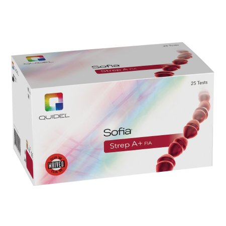 Respiratory Test Kit Sofia® Strep A+ FIA Strep A Test 25 Tests CLIA Waived