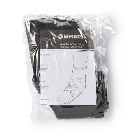 Ankle Brace Breg® Wraptor Large Lace-Up Male 11 to 13 / Female 12 to 14 Foot