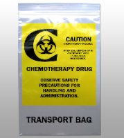 Chemo Drug Transport Bag Elkay® Plastics Clear Bag LDPE 9 X 12 Inch