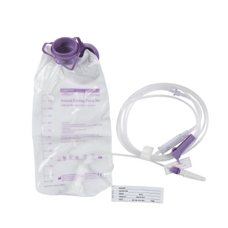 Enteral Feeding Pump Bag Set with ENFit® Connector AMSure® 1200 mL Polyvinyl NonSterile ENFit® Connector