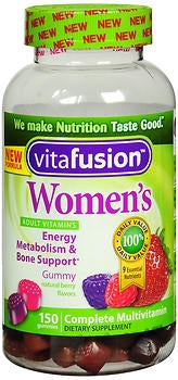 Multivitamin Supplement Vitafusion® Vitamin A / Ascorbic Acid / Vitamin D / Vitamin E 2500 IU - 30mg - 800 IU - 15 IU Strength Gummy 150 Per Bottle Mixed Berry Flavor