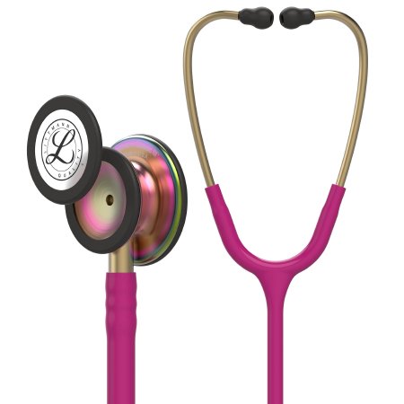 Classic Stethoscope 3M™ Littmann® Classic II™ Raspberry 1-Tube 27 Inch Tube Double Sided Chestpiece