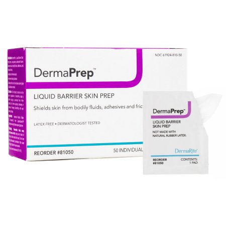 Skin Barrier Wipe DermaPrep™ 60% Strength Isopropyl Alcohol Individual Packet NonSterile