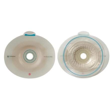 Ostomy Barrier SenSura® Mio Convex Trim to Fit, Extended Wear Elastic Adhesive 50 mm Flange Red Code System 15 to 40 mm Opening