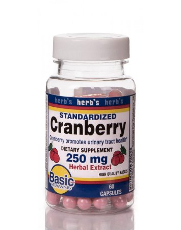 Dietary Supplement Cranberry Extract 250 mg - 30% Strength Capsule 60 per Bottle