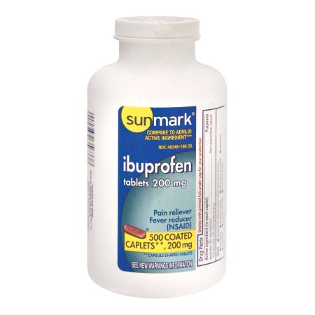 Pain Relief sunmark® 200 mg Strength Ibuprofen Tablet 500 per Bottle