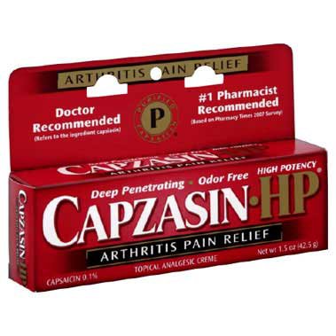 Topical Pain Relief Capzasin-HP® 0.1% Strength Capsaicin Cream 1.5 oz.