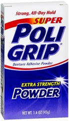 Denture Adhesive Super Poligrip® Powder 1.6 oz.