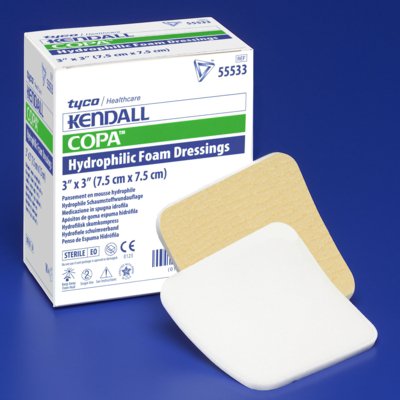 Foam Dressing Kendall™ Foam Plus 4 X 4 Inch Without Border Polyurethane Backing Nonadhesive Square Sterile